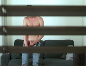 He jerks off in front of a voyeur! 7