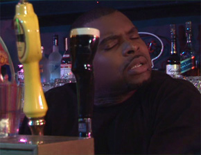 Sucks a black bartender in front of everybody 8